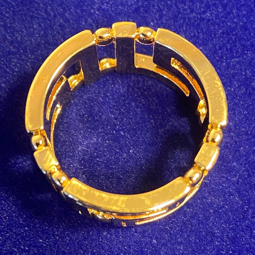 🔥 VERSACE ~ FIRM ~ Greca ~ Ring ~ Sz 21 ~ NWT ~ Authentic ✨💫✨ - Picture 7 of 14
